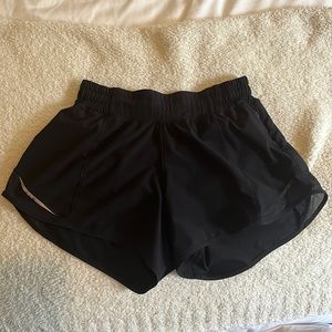 Black lululemon workout shorts
